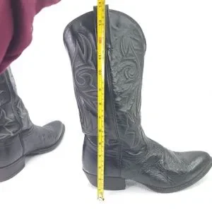 Nocona | Shoes | Nocona Boots Black Leather Western Pointed 